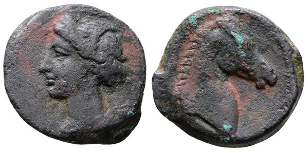 Carthaginian Domain, Sardinia, c. 300-264 BC. Æ (21mm, 4.42g).