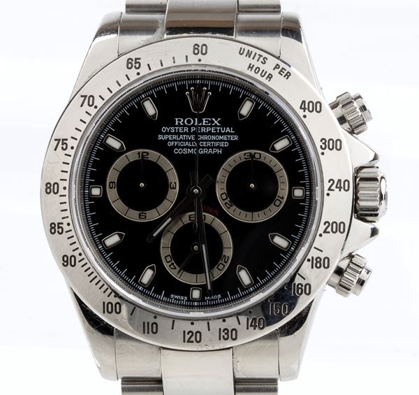 ROLEX - Cosmograph Daytona: steel wristwatch ref. 116520 full set