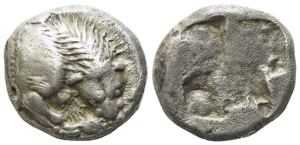 Lucania, Velia (c. 535-510 BC), Drachm; AR (3,80 g; 13,3 mm)