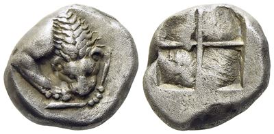 Lucania, Velia (C. 535-510 Bc), Drachm; Ar (3,80 G; 13,4 MM)