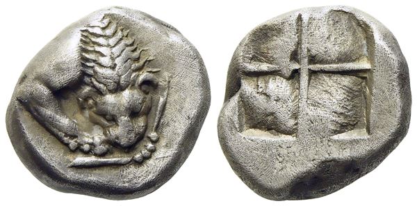 Lucania, Velia (c. 535-510 BC), Drachm; AR (3,80 g; 13,4 mm)