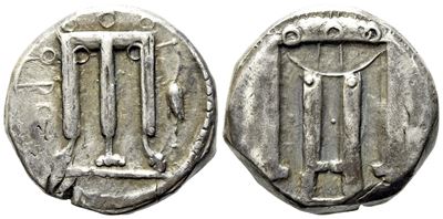 Bruttium, Kroton (C. 480-430 Bc), Stater; Ar (8 G; 19,8 MM)