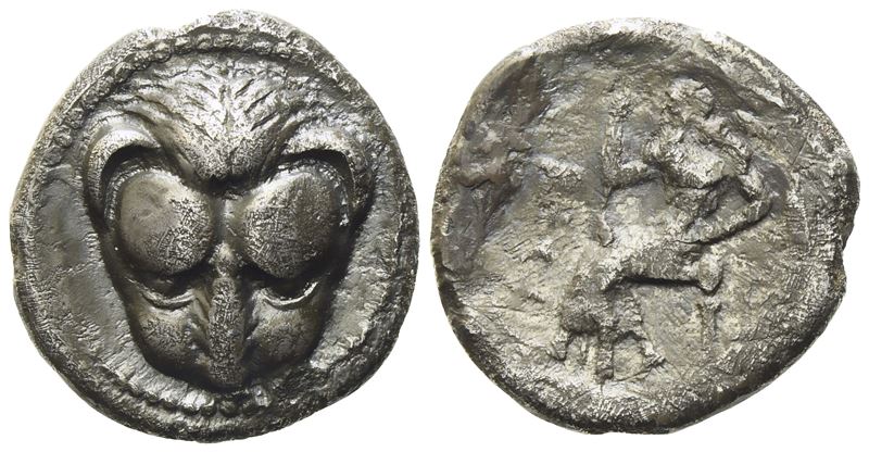 Bruttium, Rhegion (C. 450-445 Bc), Drachm; Ar (3,65 G; 16,6 MM)