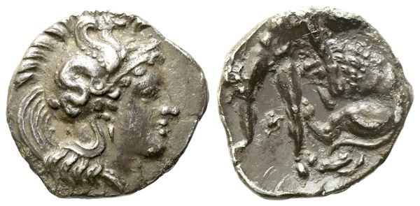 Calabria, Tarentum (c. 380-325 BC), Diobol; AR (1,18 g; 12 mm)