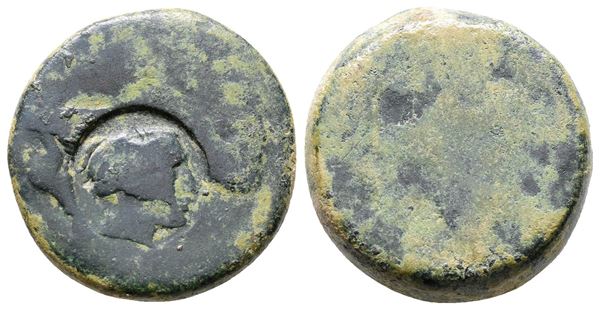 Sicily, Akragas, c. 415-406 BC. Æ Tetras (21mm, 10.57g).