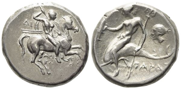 Calabria, Tarentum (c. 272-240 BC), Nomos; AR (6,35 g; 19 mm)