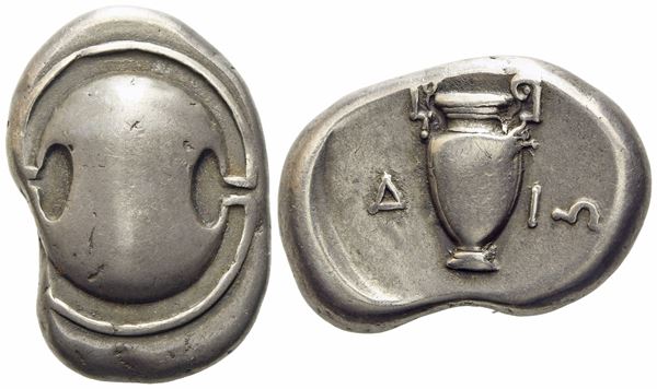 Boeotia, Thebes (c.ca 390-382 BC), Stater; AR (12 g; 23,7 mm)