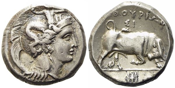 Lucania, Thourioi (c. 350-300 BC), Distater; AR (15,85 g; 24 mm)