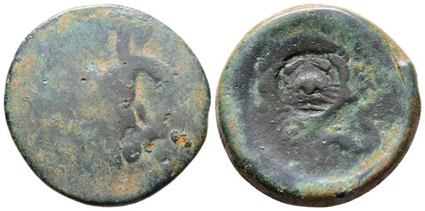Sicily, Akragas, c. 415-406 BC. Æ Hemilitron (30mm, 16.85g).