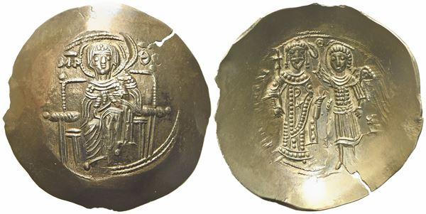 Isaac II Angelus (1185-1195), Aspron Trachy; EL (3,85 g; 29 mm)