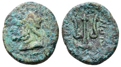 Islands Of Sicily, Lipara, C. 2nd-early 1st Century Bc. Æ (18mm, 3.35g).