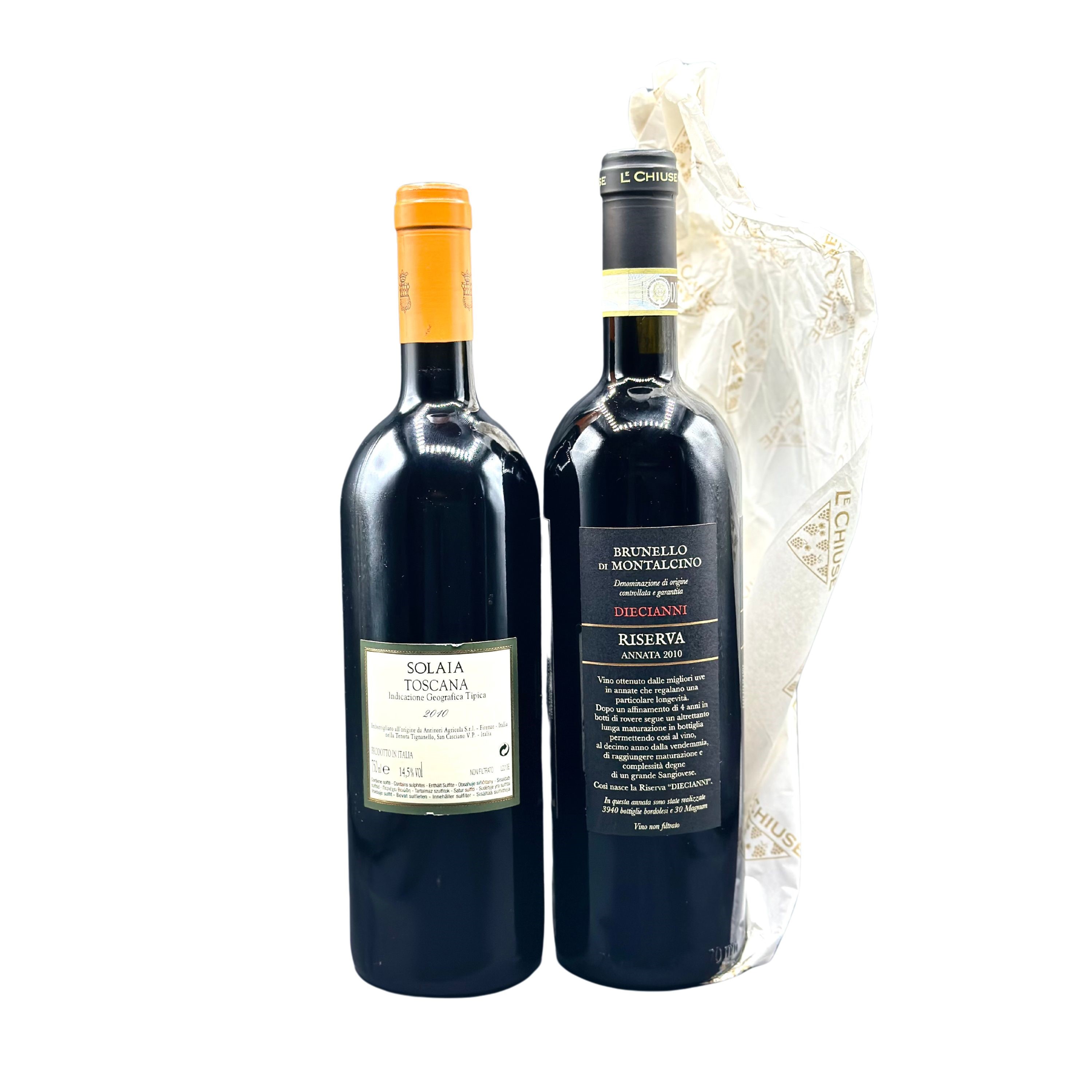 Marchesi Antinori, Solaia - Az. Agr. Le Chiuse, Brunello di Montalcino Riserva