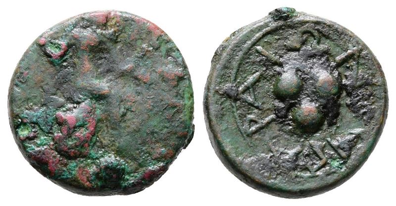 Islands Of Sicily, Lipara, C. 420-400 Bc. Æ Tetras Or Trionkion (14mm, 2.17g).