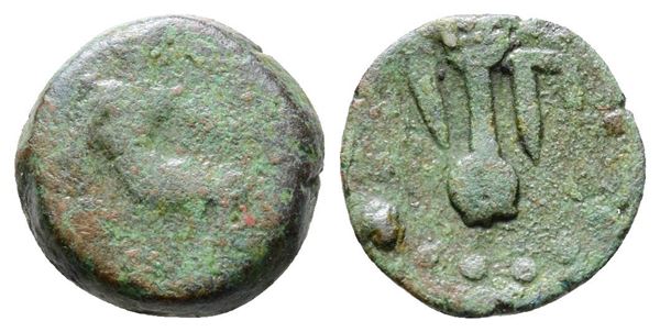 Islands of Sicily, Lipara, c. 420-400 BC. Æ Hexas (12mm, 1.38g).