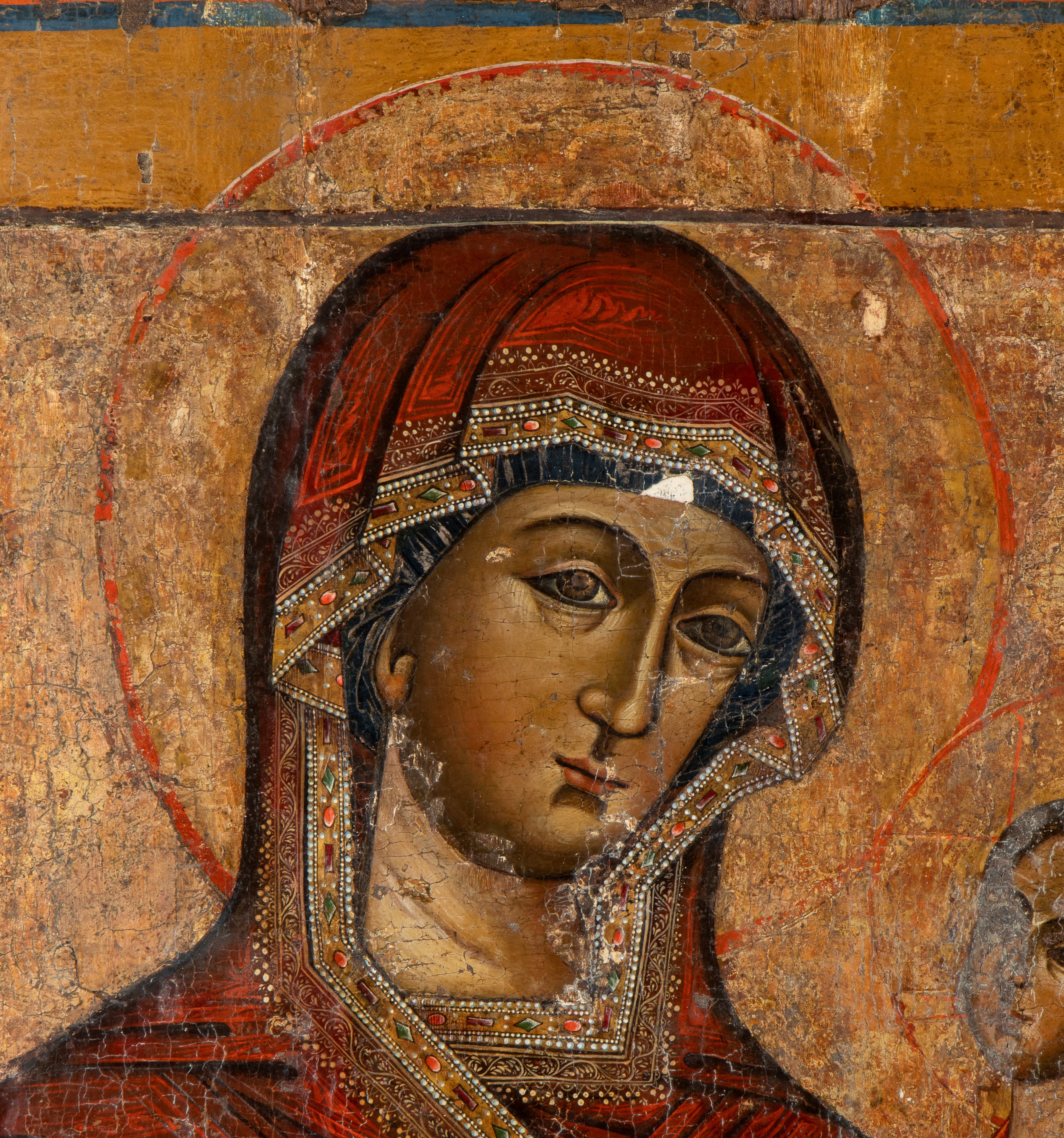 Grande icona ortodossa raffigurante Madre di Dio Odigitria di Smolensk