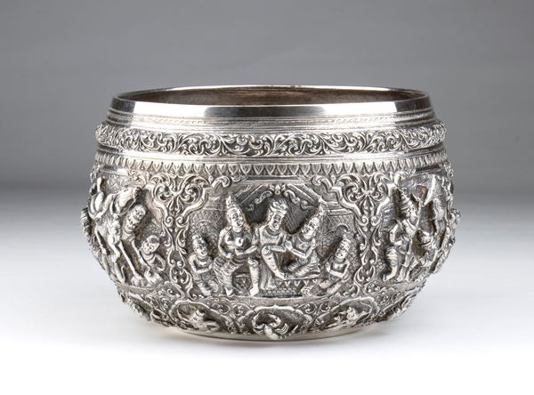 Thabeik silver bowl