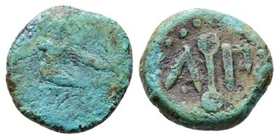 Islands Of Sicily, Lipara, C. 420-400 Bc. Æ Hexas (12mm, 1.62g).