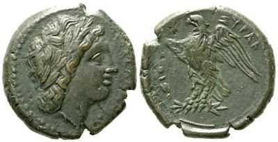 Sicily, Syracuse, Time Of Hiketas II (287-278 Bc), Æ (9,90 G; 23,5 MM)