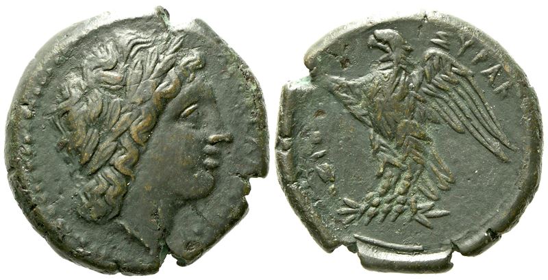 Sicily, Syracuse, Time Of Hiketas II (287-278 Bc), Æ (9,90 G; 23,5 MM)