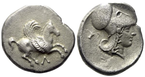 Akarnania, Leukas (c.ca 400-375 BC), Stater; AR (7,40 g; 21,5 mm)