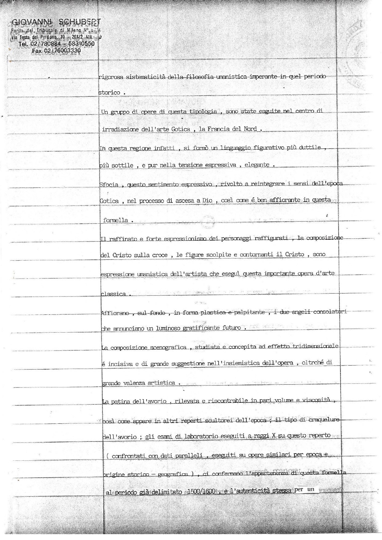 Rilievo in avorio raffigurante la Crocifissione di Cristo