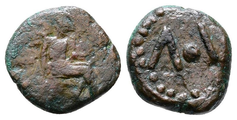 Islands Of Sicily, Lipara, C. 420-400 Bc. Æ Hexas Or Dionkion (12mm, 1.11g).