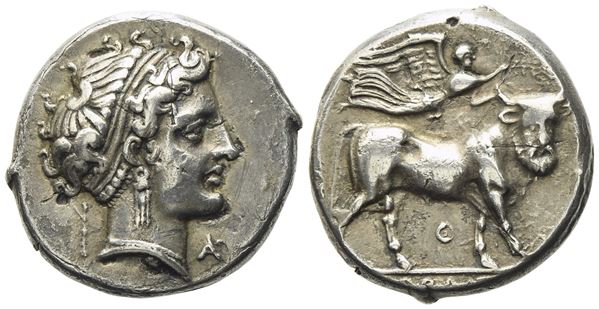 Campania, Neapolis (c. 320-300 BC), Nomos; AR (7,24 g; 21,3 mm)