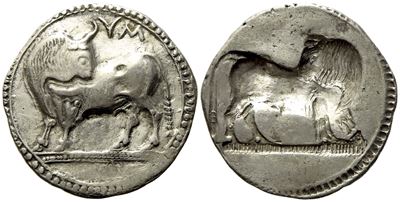 Lucania, Sybaris (C. 550-510 Bc), Stater; Ar (7,48 G; 27,4 MM)