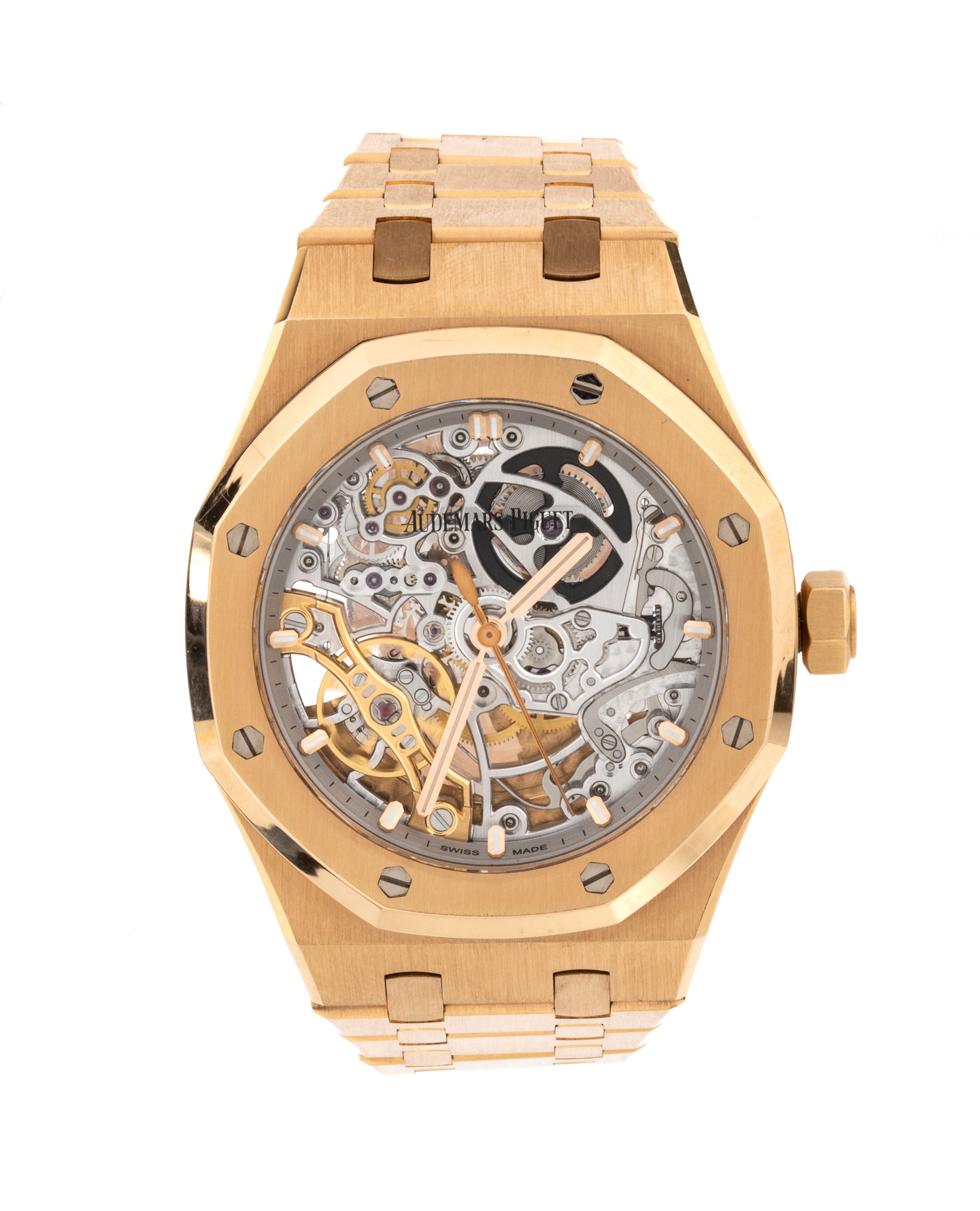 Royal Oak Double Balance Wheel scheletrico: orologio da polso in oro ref. 15467OR.OO.1256OR.01