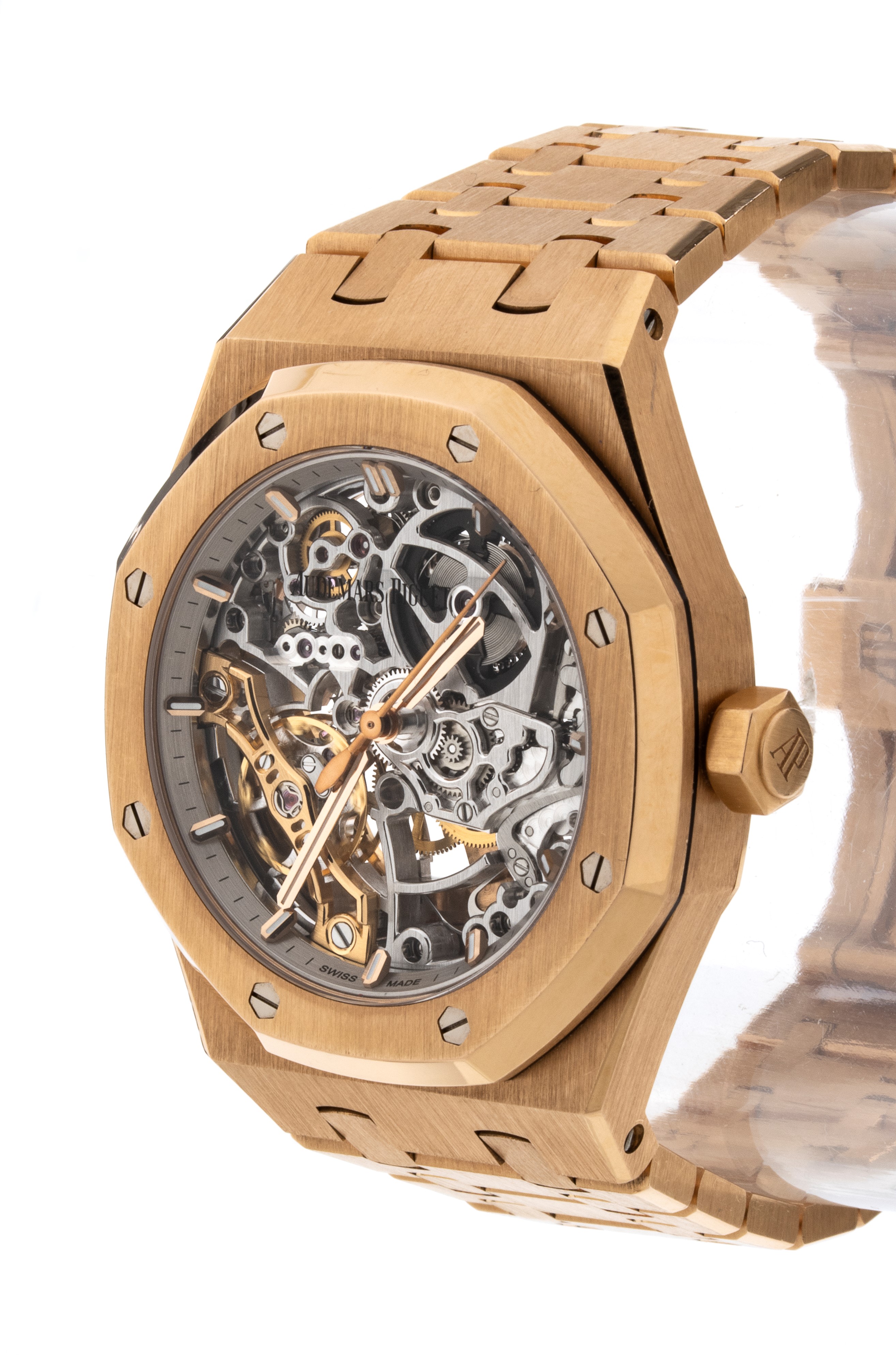 Royal Oak Double Balance Wheel scheletrico: orologio da polso in oro ref. 15467OR.OO.1256OR.01