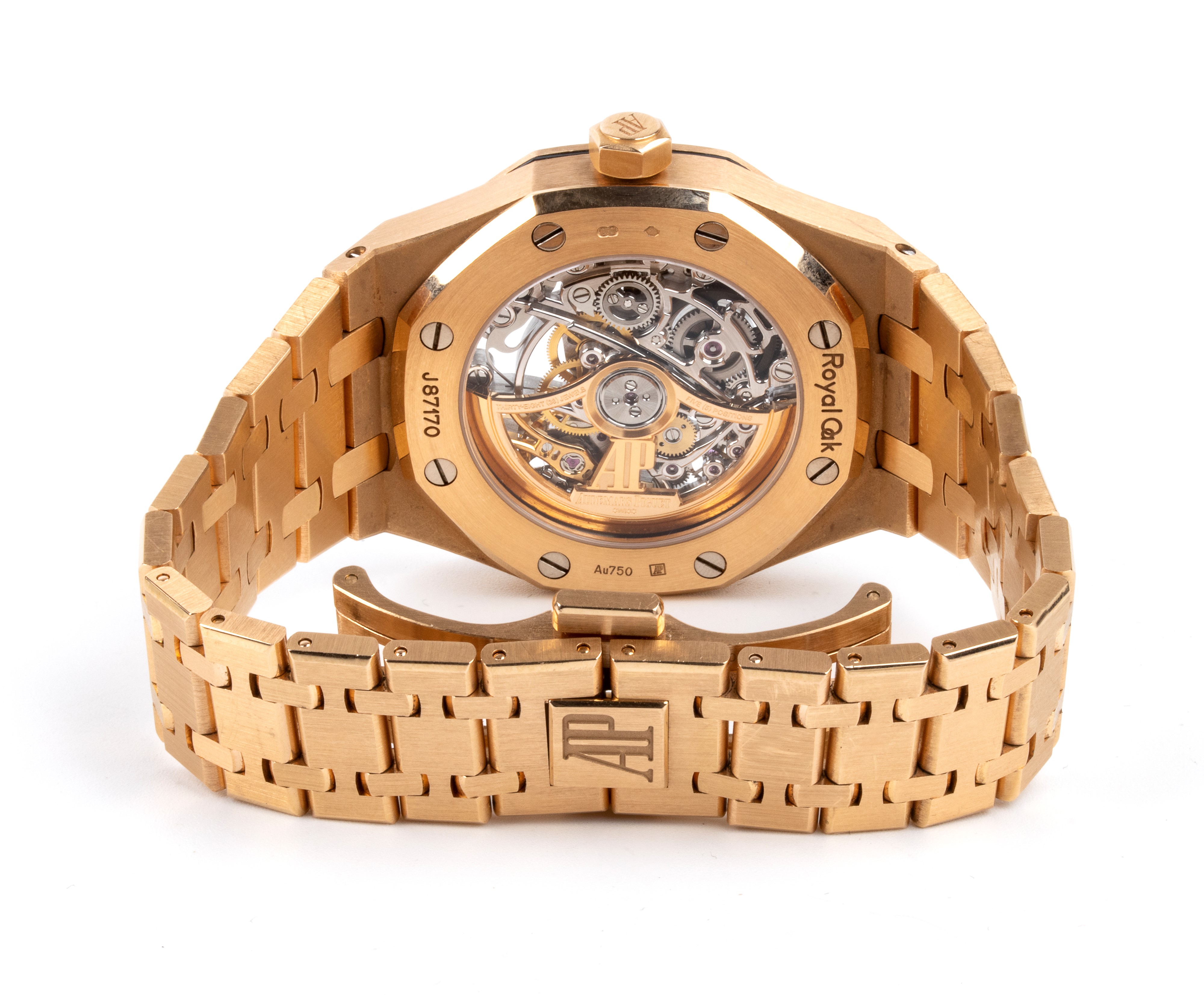 Royal Oak Double Balance Wheel scheletrico: orologio da polso in oro ref. 15467OR.OO.1256OR.01