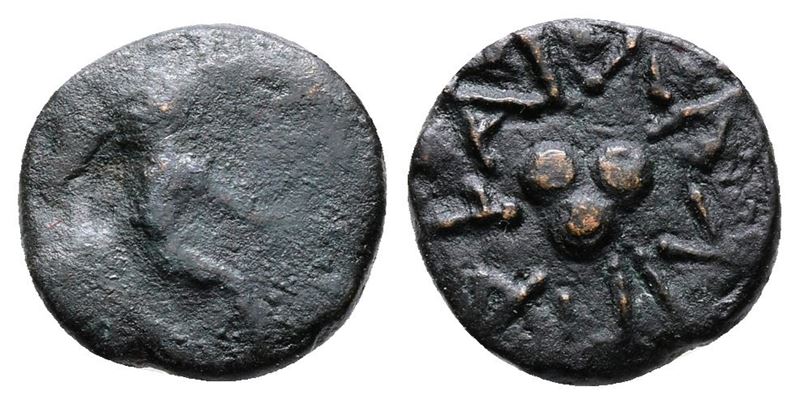 Islands Of Sicily, Lipara, C. 420-400 Bc. Æ Tetras Or Trionkion (11mm, 1.00g).