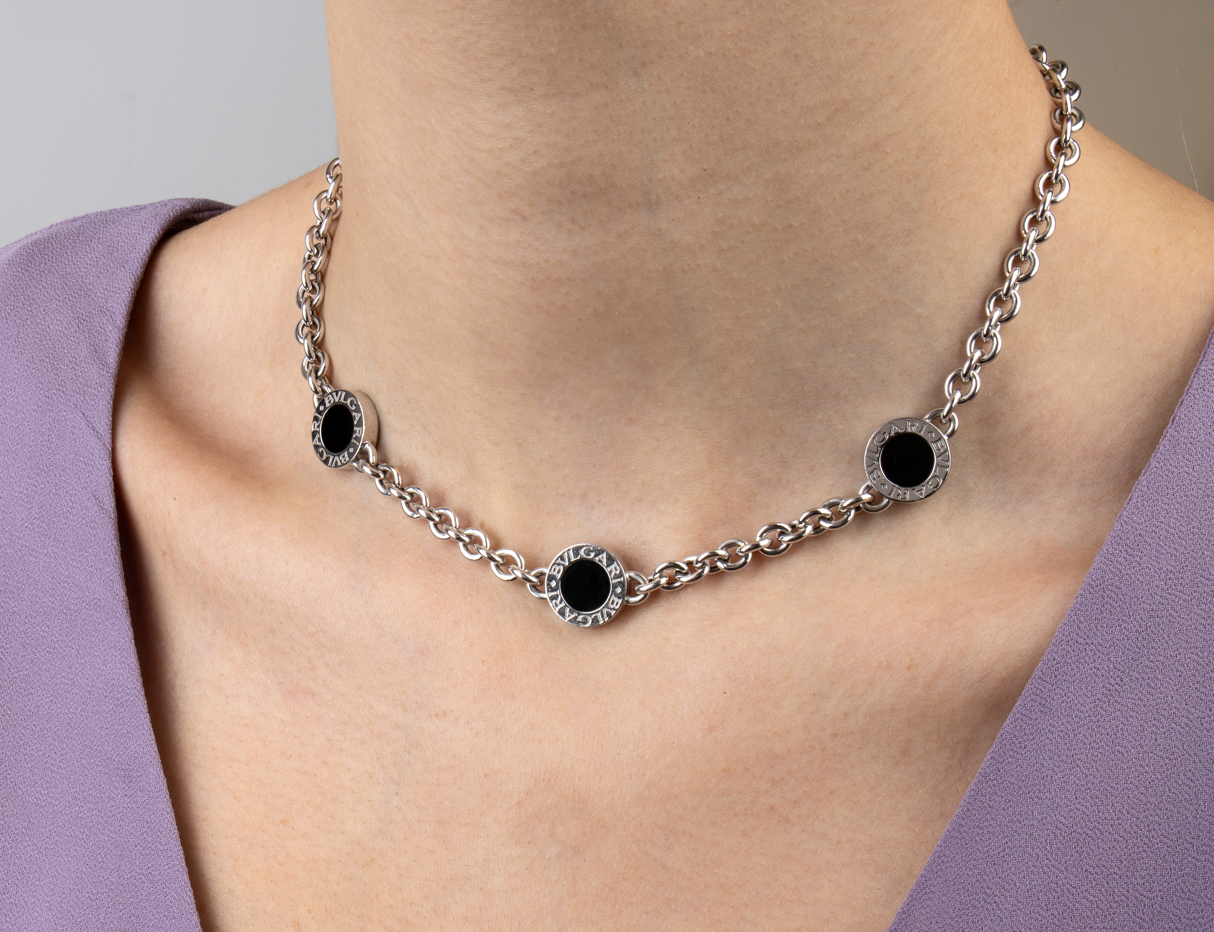 Collezione BVLGARI BVLGARI: girocollo in oro onice