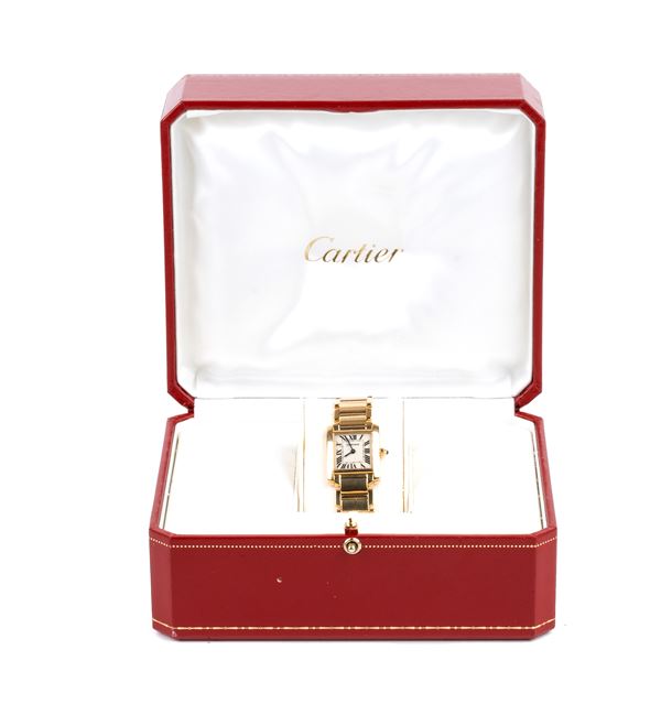 CARTIER - Tank: gold wristwatch ref. 2385