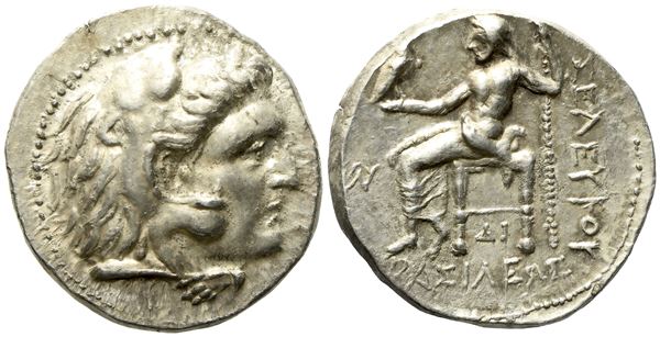 Seleukid Kings of Syria, Seleukos I Nikator (312-281 BC), Tetradrachm; AR (17,07 g; 27 mm)