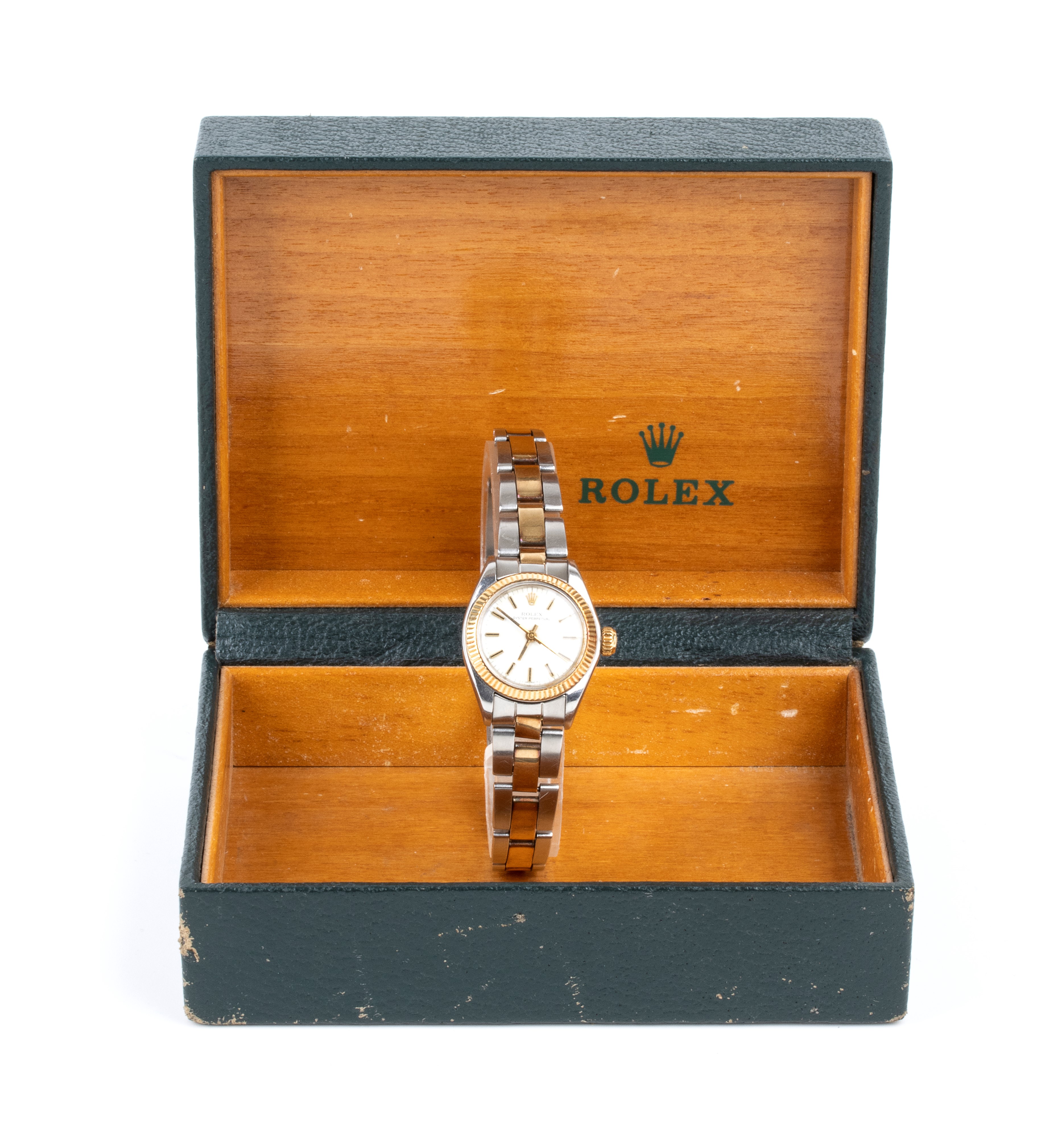 Oyster Perpetual Lady: orologio da polso in acciaio e oro