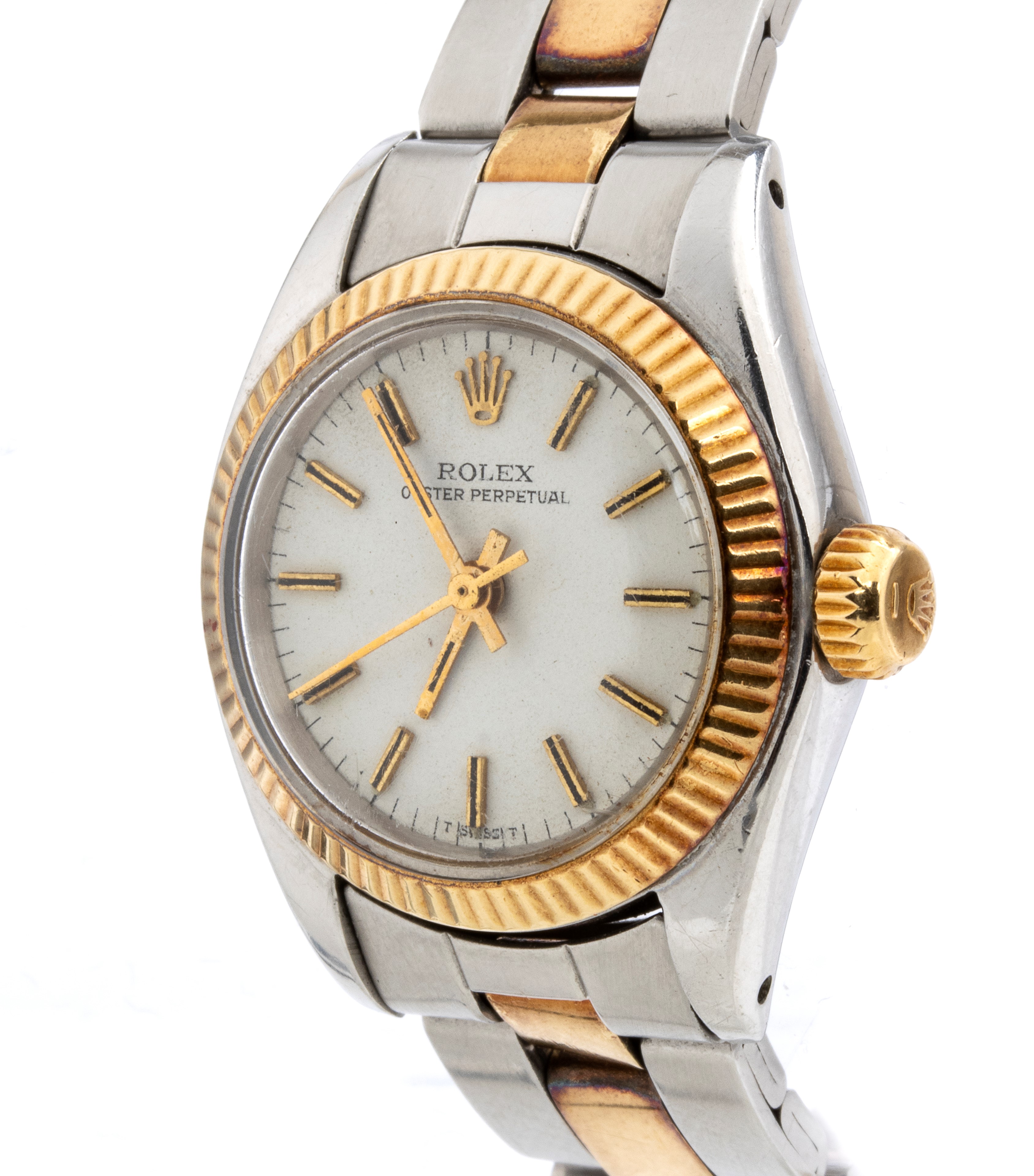 Oyster Perpetual Lady: orologio da polso in acciaio e oro