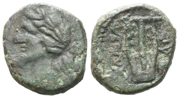 Sicily, Alaisa Archonidea, 2nd century BC. Æ (16mm, 3.70g).