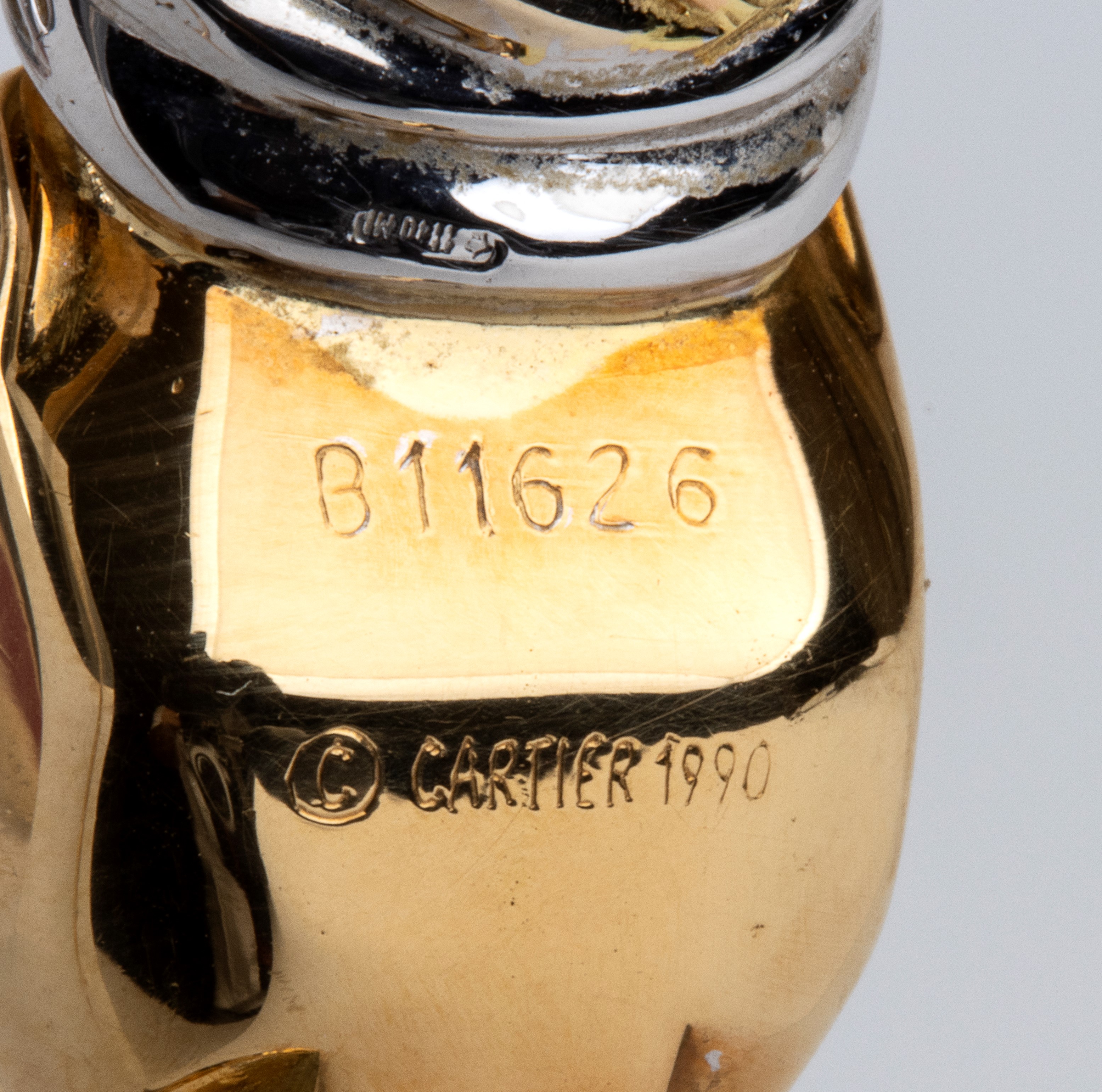 Parure panthère composta da girocollo, bracciale ed anello in oro e diamanti