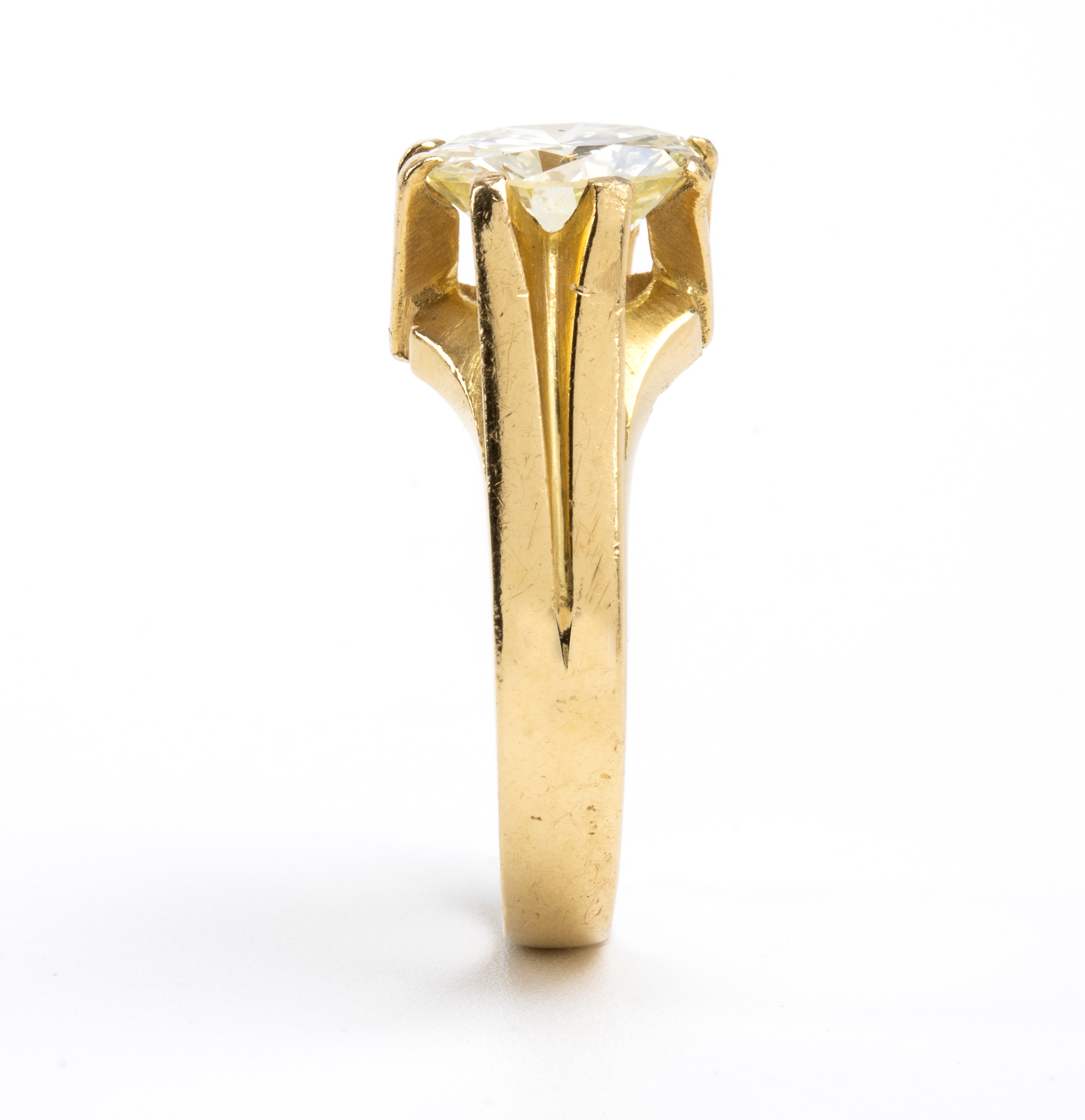 Anello solitario con diamanti 2.10 ct circa