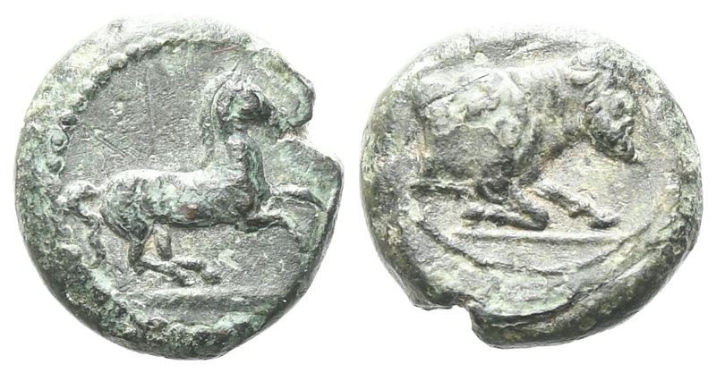 Sicily, Panormos As Ziz (C.ca 317-280 Bc), Æ (1,63 G; 11 MM)