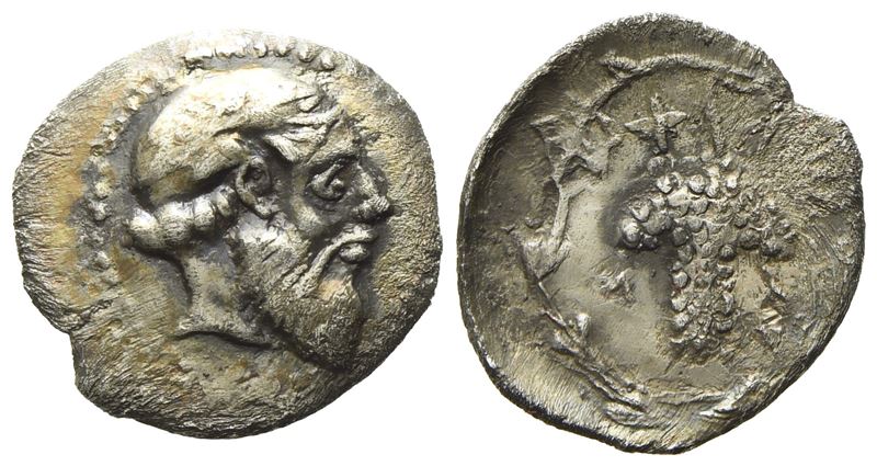 Sicily, Naxos (C.ca 430-420 Bc), Litra; Ar (0,65 G; 11,6 MM)