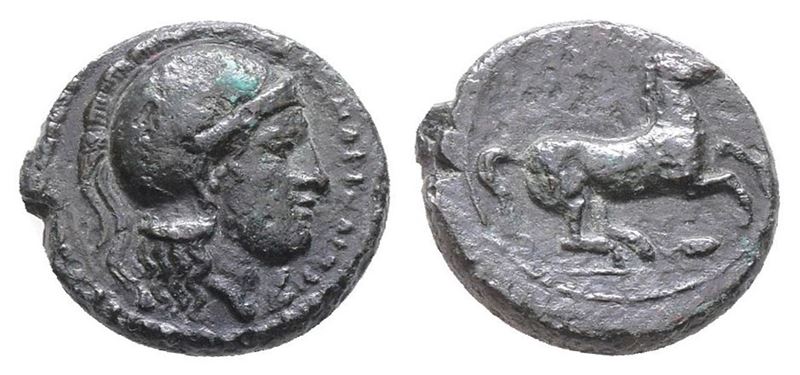 Sicily, Kamarina, c. 339-317 BC. Æ (15mm, 3.83g).