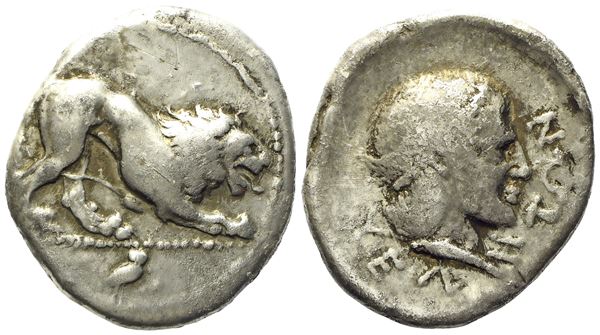 Lucania, Velia (c. 400-340 BC), Nomos; AR (7,45 g; 22 mm)