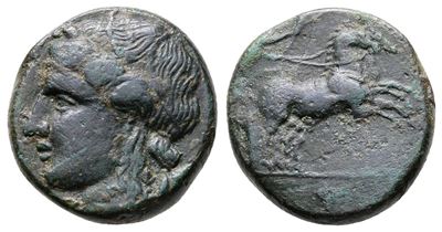 Sicily, Syracuse. Hiketas II (287-278 Bc). Æ (17mm, 4.74g)