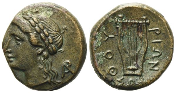 Lucania, Thourioi (c. 280 BC), Æ (3,68 g; 16 mm)