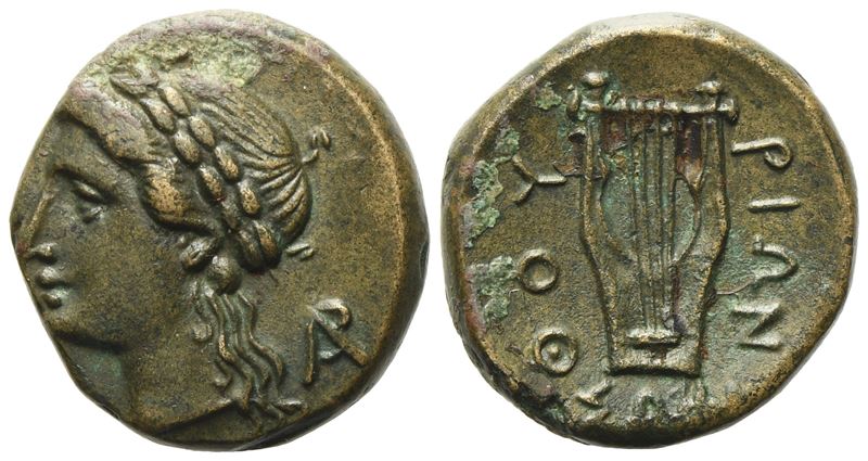 Lucania, Thourioi (C. 280 Bc), Æ (3,68 G; 16 MM)