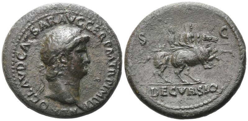 Nero (54-68), Sestertius, Rome, 64; Æ (25,78 G; 34,4 M; 6 H)