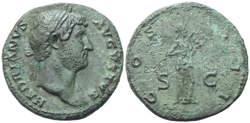 Hadrian (117-138), As, Rome, 126-127; Æ (9,24 G; 26 MM; 6 H)
