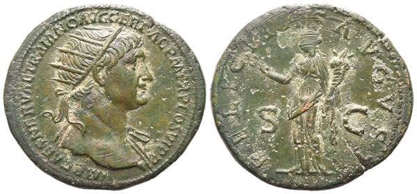 Trajan (98-117), Dupondius, Rome, 112-114; Æ (11,33 g; 28,2 mm; 6 h)